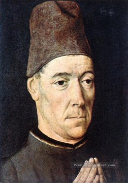 Portrait d’un homme 1460 hollandais Dirk Bouts Peinture à l'huile